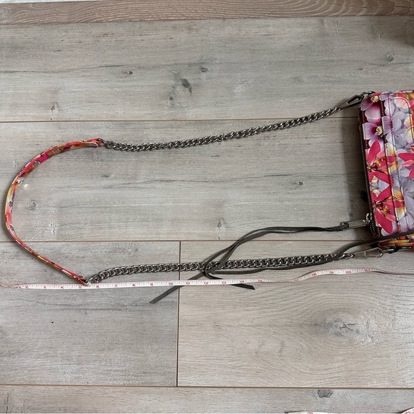 Rebecca Minkoff floral cross body bag on chain and leather - Picture 4 of 17